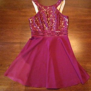 NWT Speechless Burgundy Dress Juniors Medium